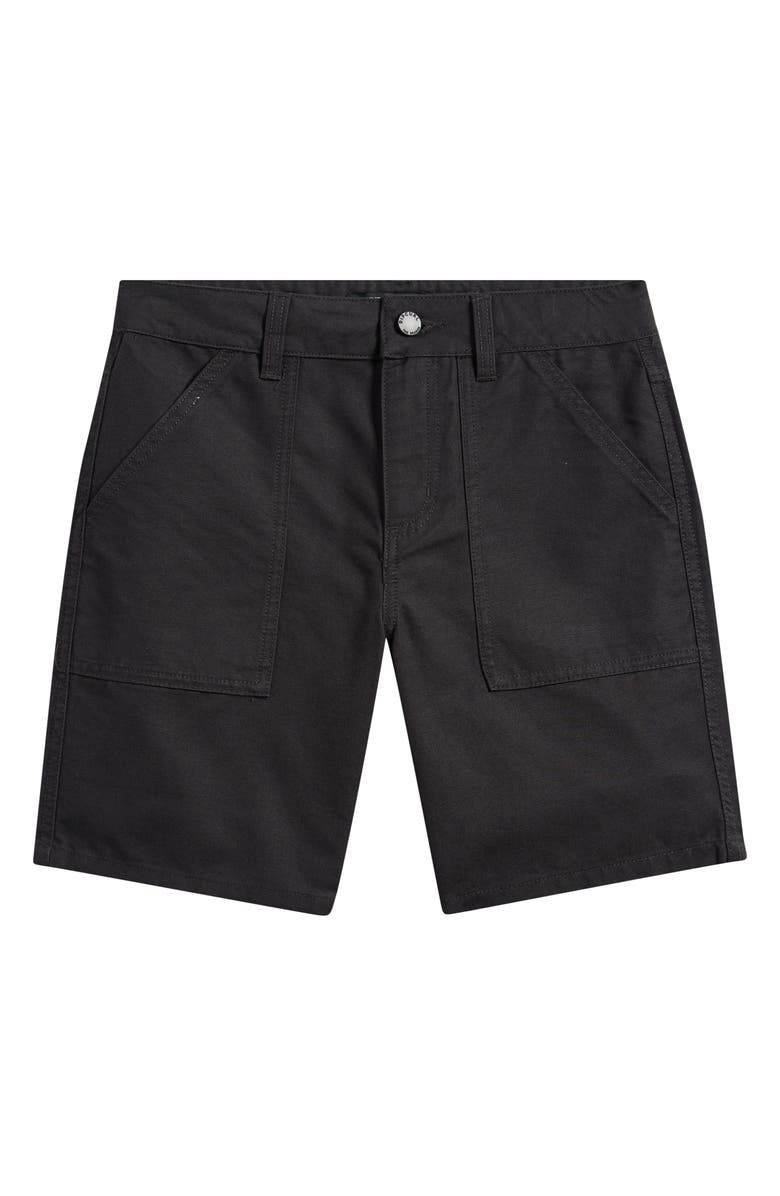 Rip Curl Kids' Hyped Cotton Canvas Shorts, Main, color, Washed Black
