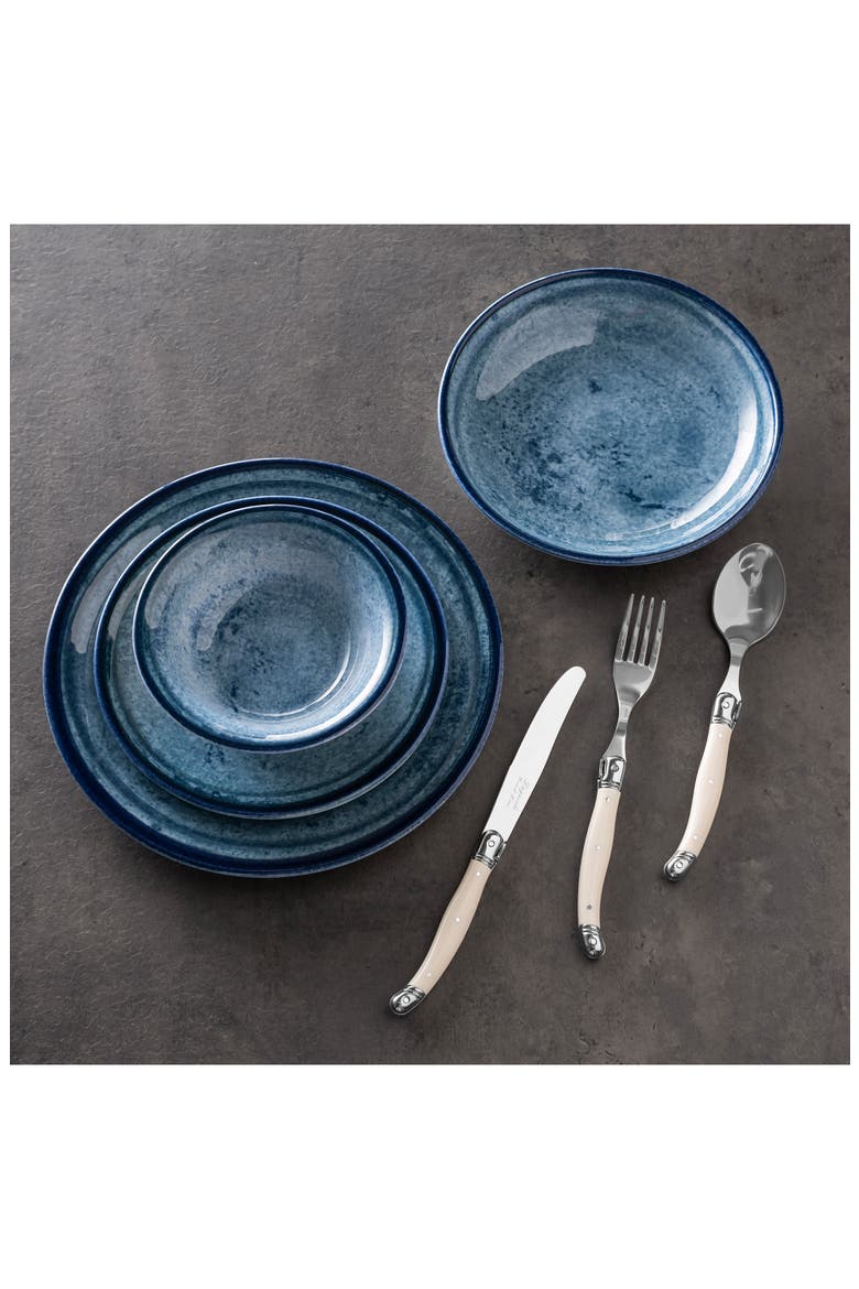 Blue Stone 16-Piece Dinnerware Set, Alternate, color, CERULEAN-BLUE AND NAVY