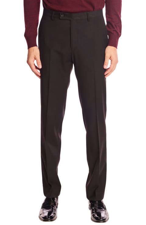 Downing Slim Fit Flat Front Dress Pants