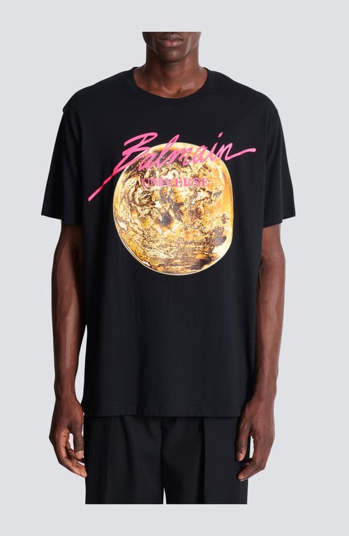 Balmain Universe Logo And Planet T-shirt
