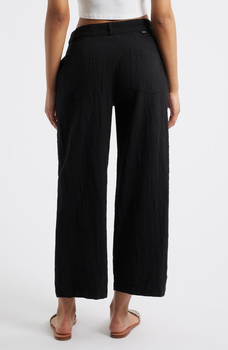 Rip Curl Vacation Crop Wide Leg Cotton Slub Pants, Alternate, color,