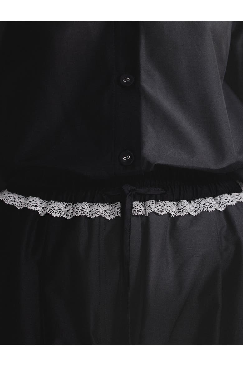Silk Cotton Pants, Alternate, color, Black