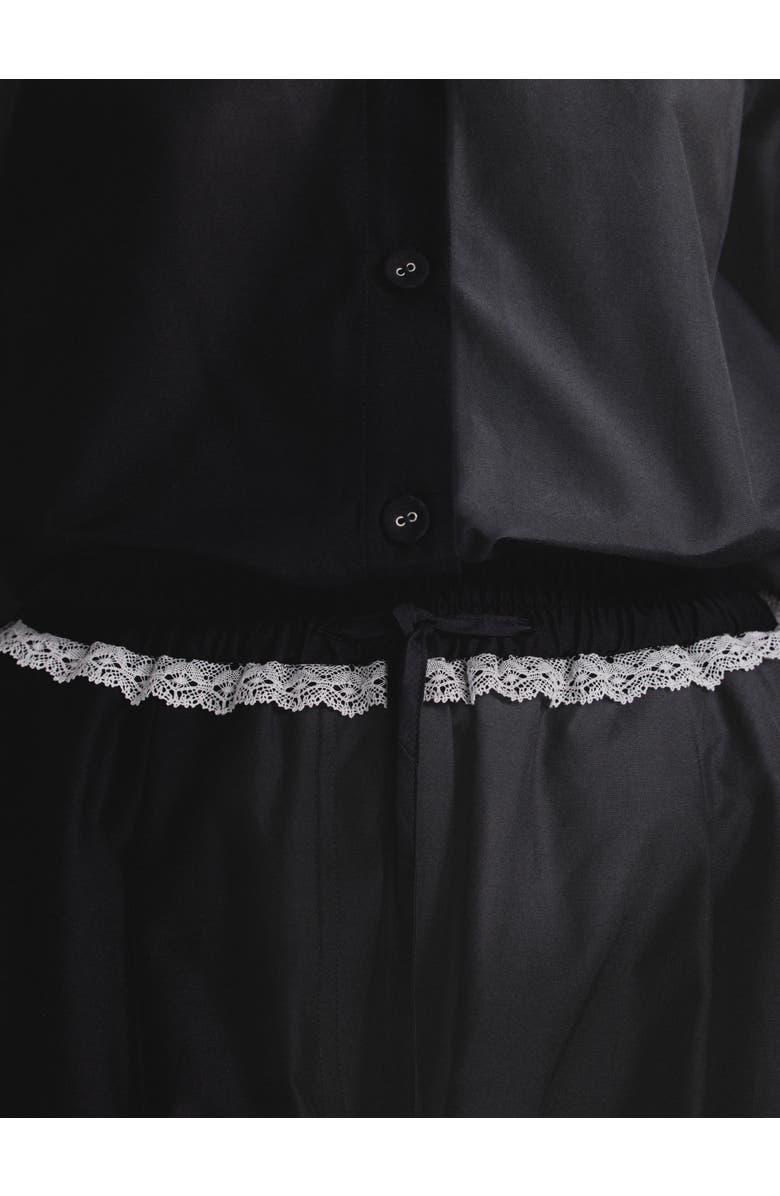 Alas Silk Cotton Pants, Alternate, color, Black