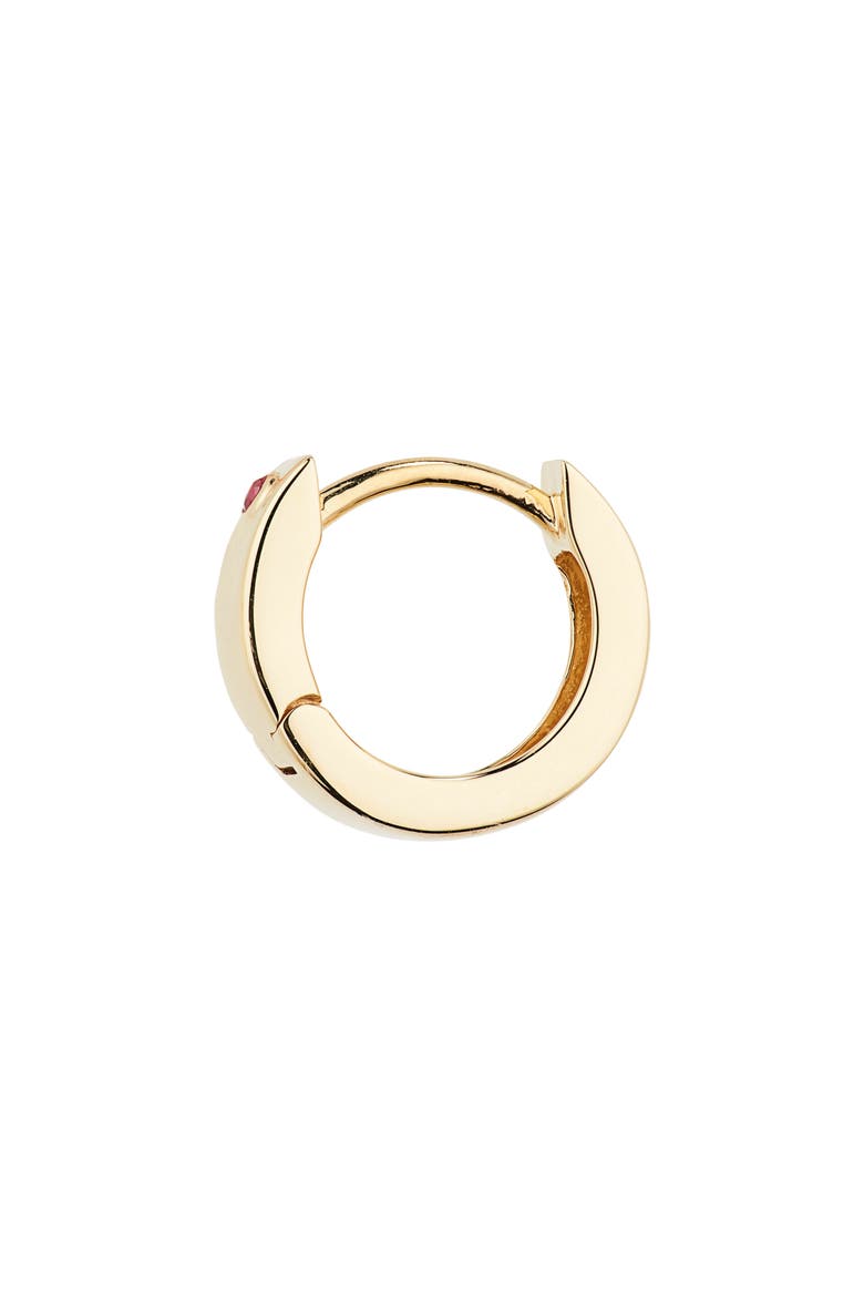 Small Huggie Hoop Earrings, Alternate, color, YELLOW