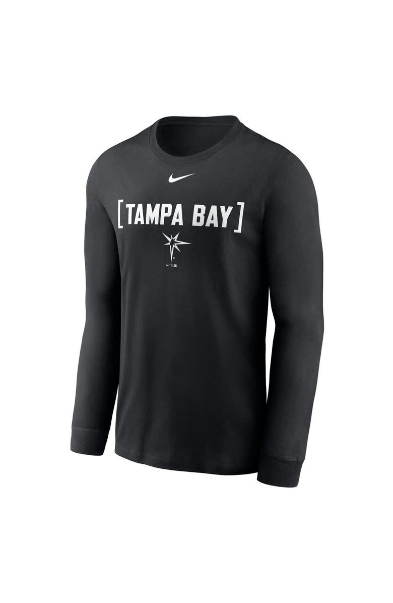 Nike Men's Nike Black Tampa Bay Rays Local Nickname Long Sleeve T-Shirt, Alternate, color, Black