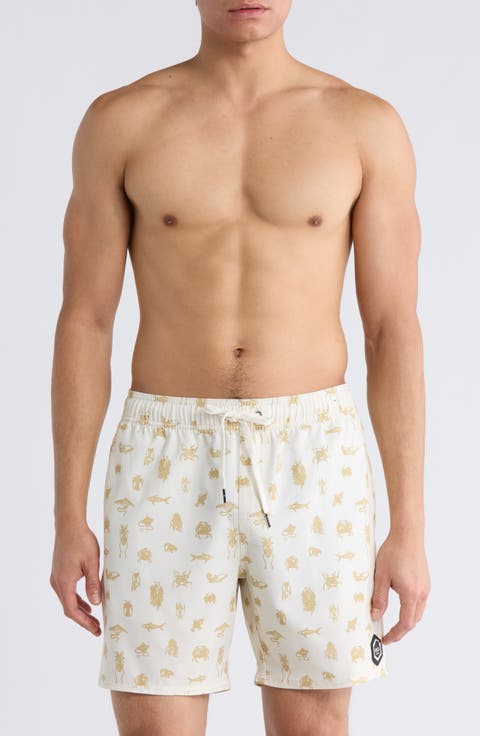 Sea Life Swim Trunks