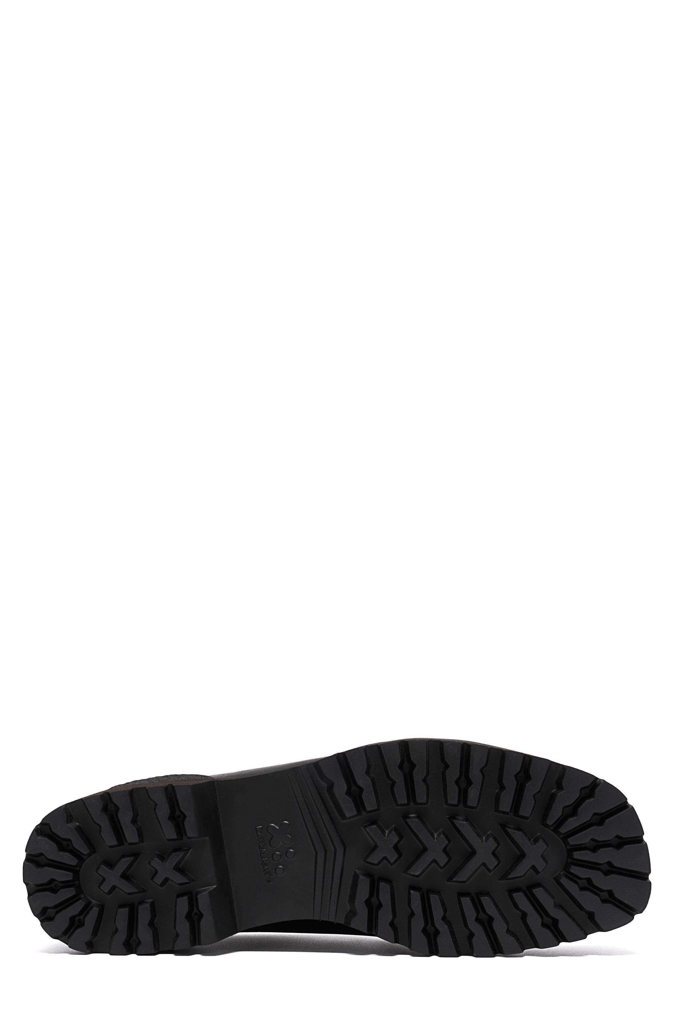 Walla Yukoner Lug Sole Shoe, Alternate, color, BLACK LEATHER