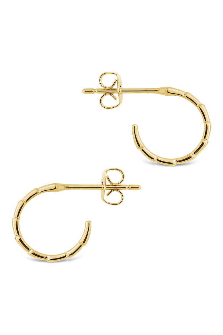Winifred Textured Hoop Earrings, Alternate, color, GOLD