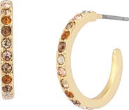 Kurt Geiger London Small Pavé Huggie Hoop Earrings