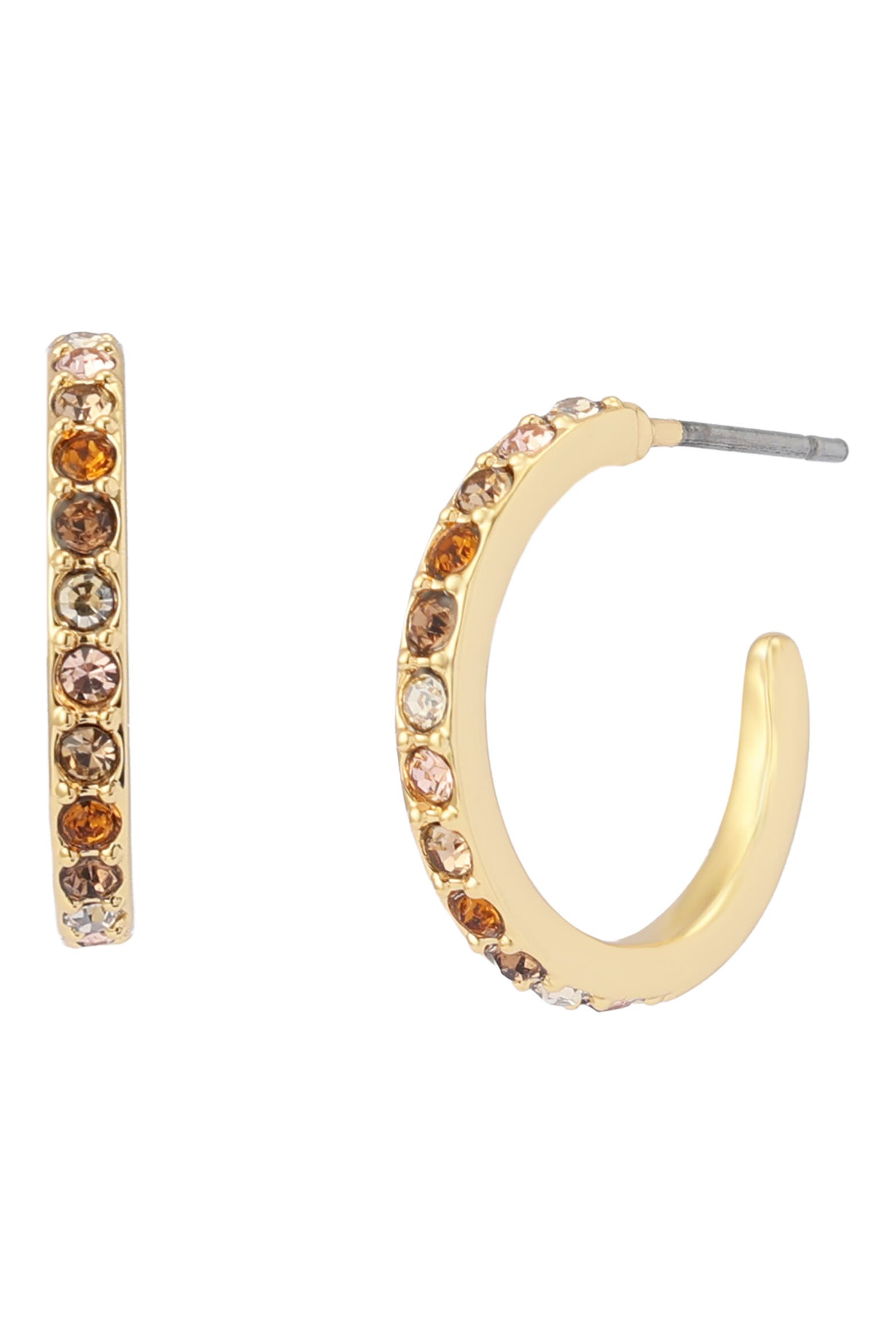 Small Method Cover Kurt Geiger London Small Pavé Huggie Hoop Earrings (Women) | Nordstromrack