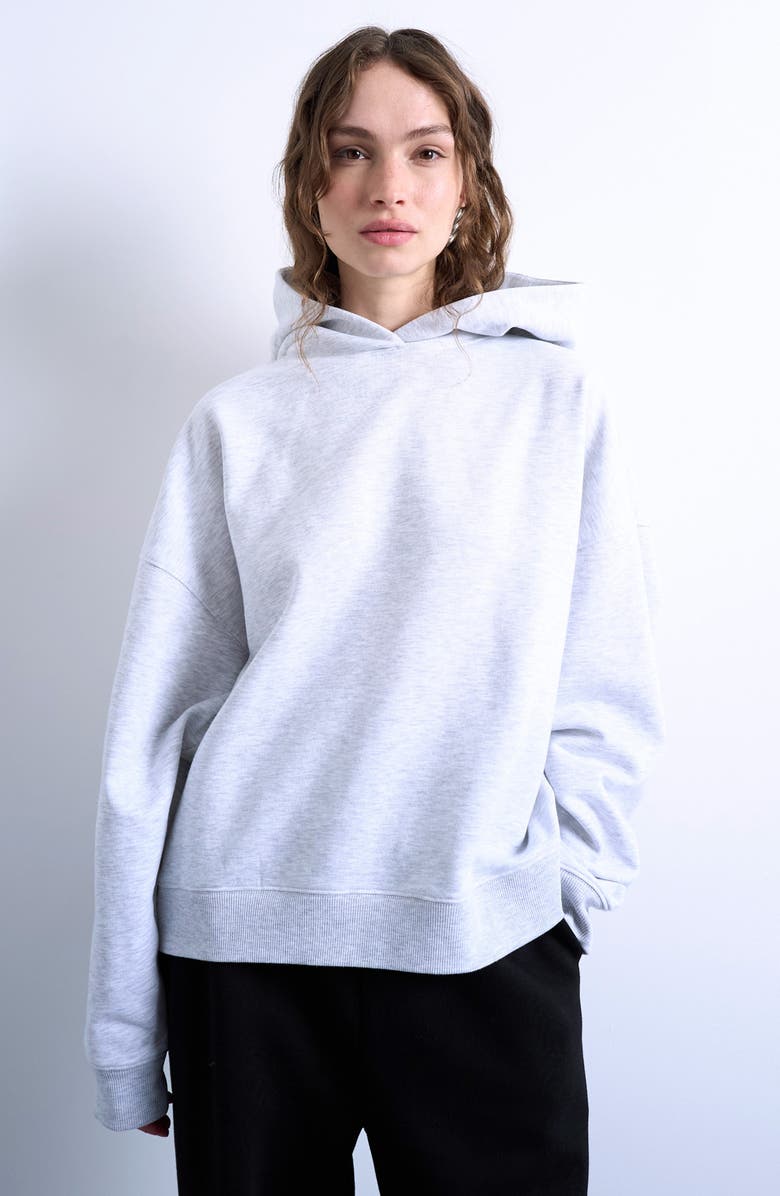 Topshop Ultimate Hoodie, Main, color, Light Grey
