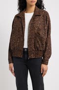 dRA Paulina Leopard Print Bomber Jacket
