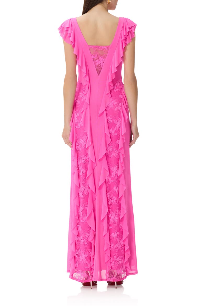 Trista Ruffle Sleeveless Dress, Alternate, color, BRILLIANT PINK