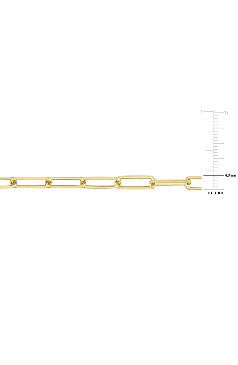 DELMAR Men's Paperclip Chain Bracelet, Alternate, color, Yellow