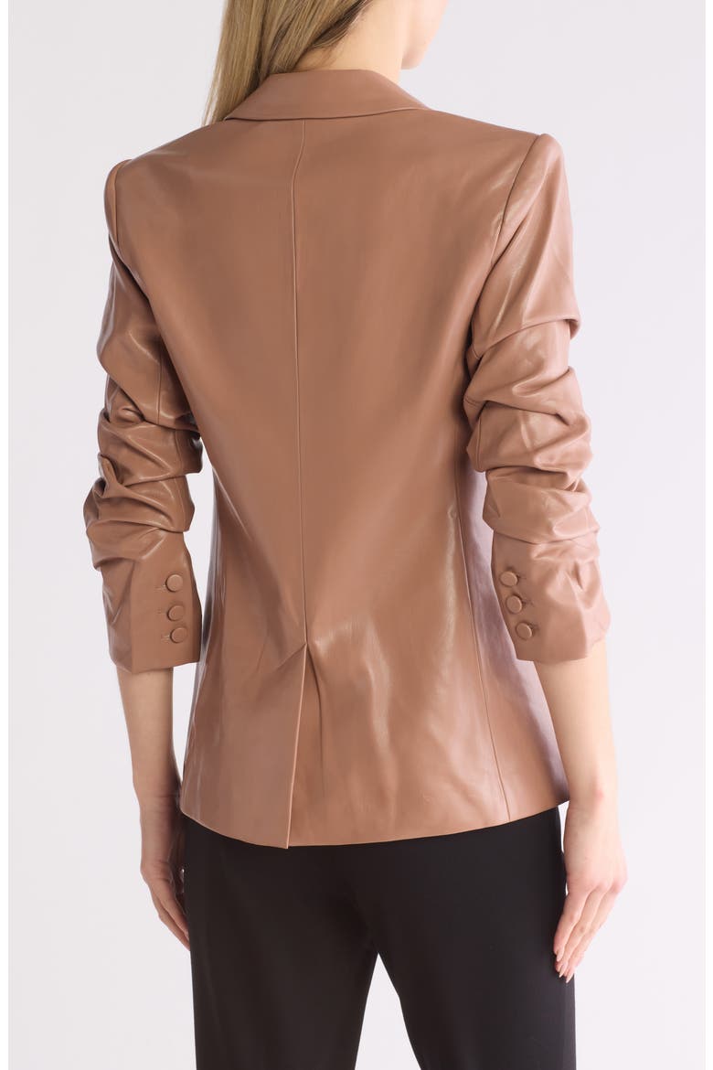Kylie Faux Leather Jacket, Alternate, color, MOCHA