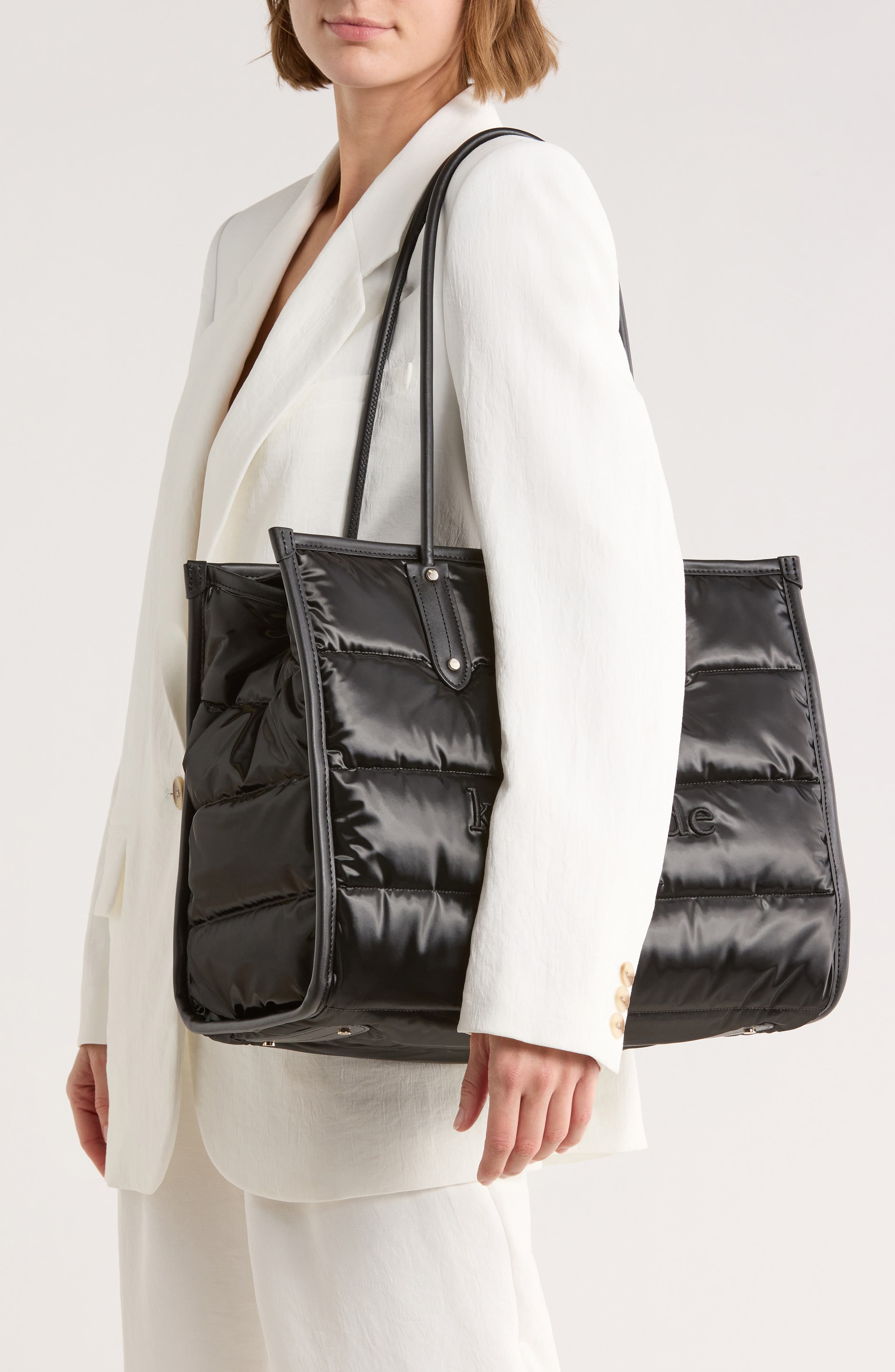 Kate Spade New York x-large ella puffy tote, Alternate, color, 