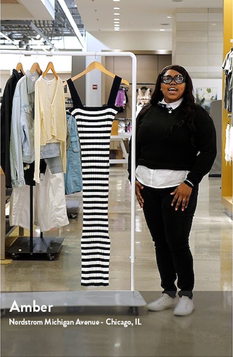 Ledger Stripe Midi Sweater Dress, sales video thumbnail