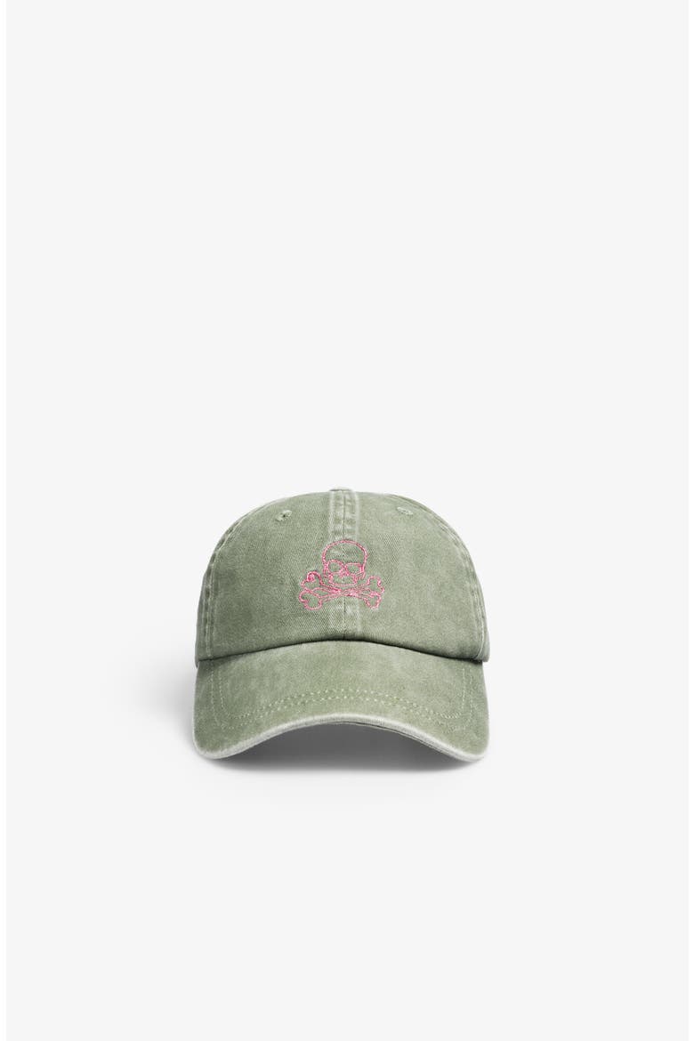 Skull Cap Lurex Girls, Alternate, color, Khaki