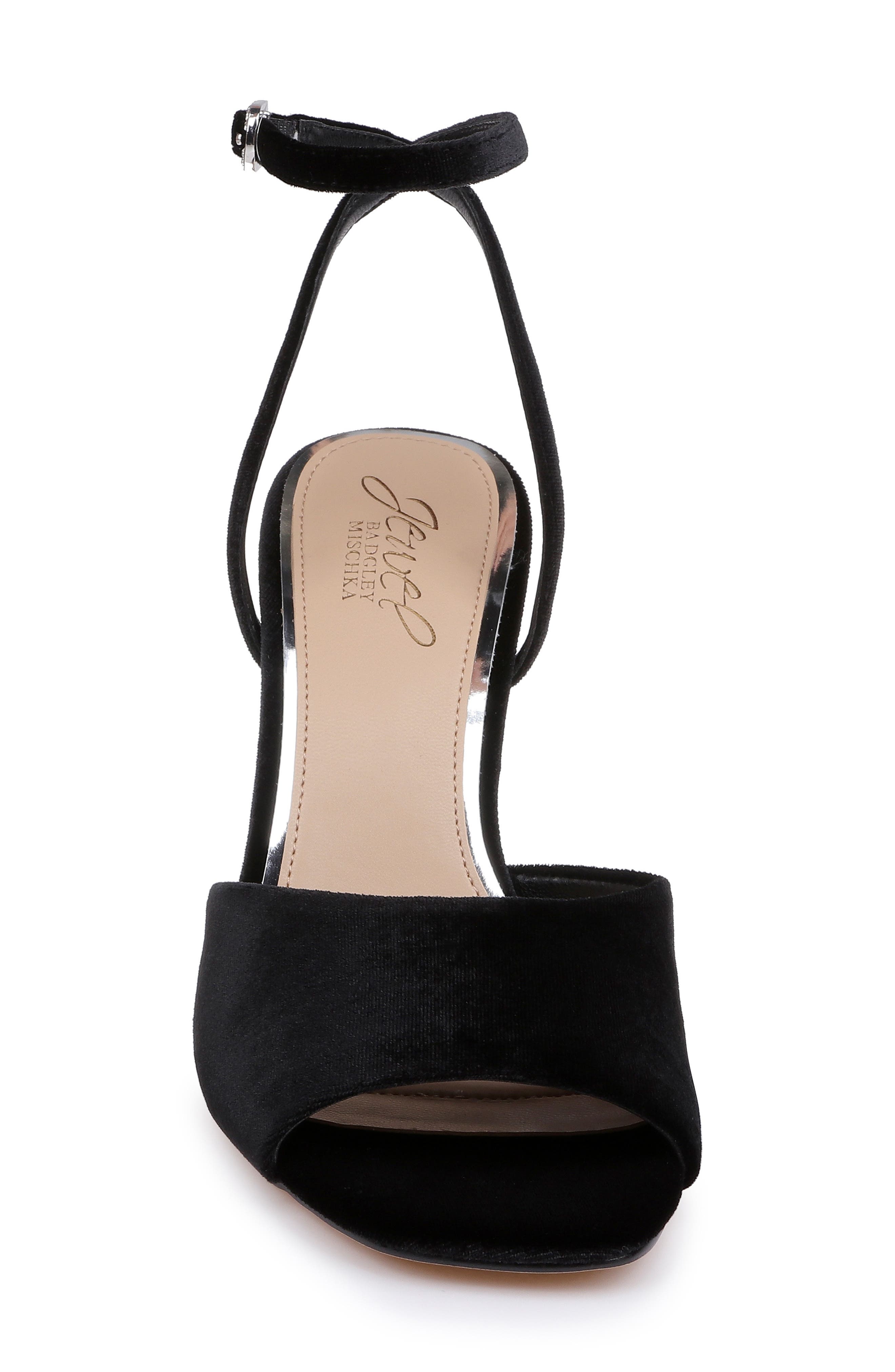 Babe Ankle Strap Sandal, Alternate, color, BLACK VELVET