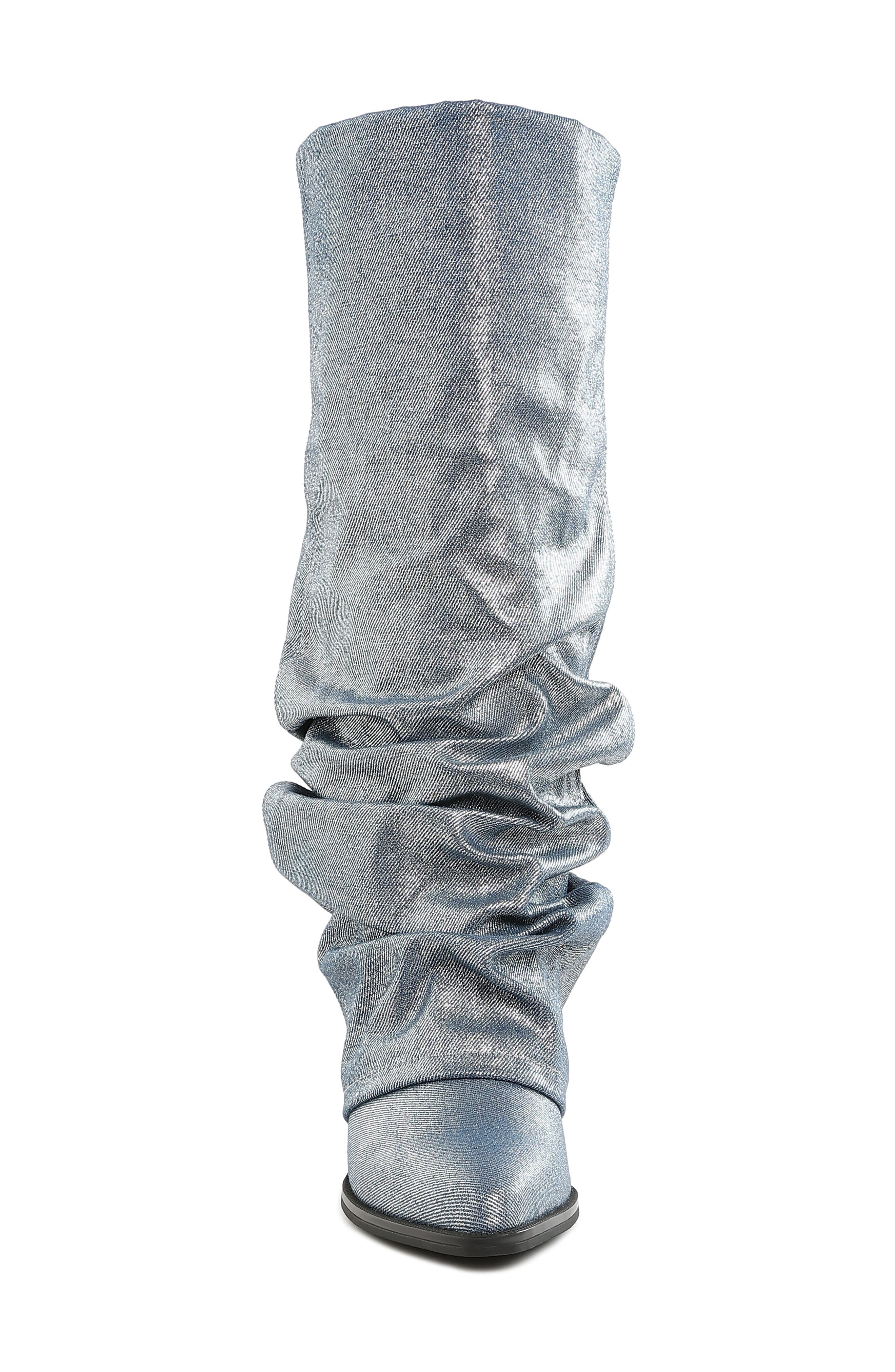 Capella Ruched Boot, Alternate, color, BLUE