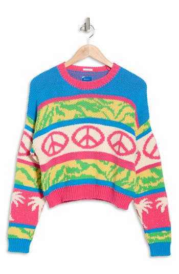 Mother The Itsy Crop Sweater In Multi