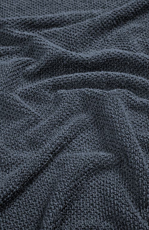 Woven & Weft Loop Textured 2-pack Bath Towels In Blue