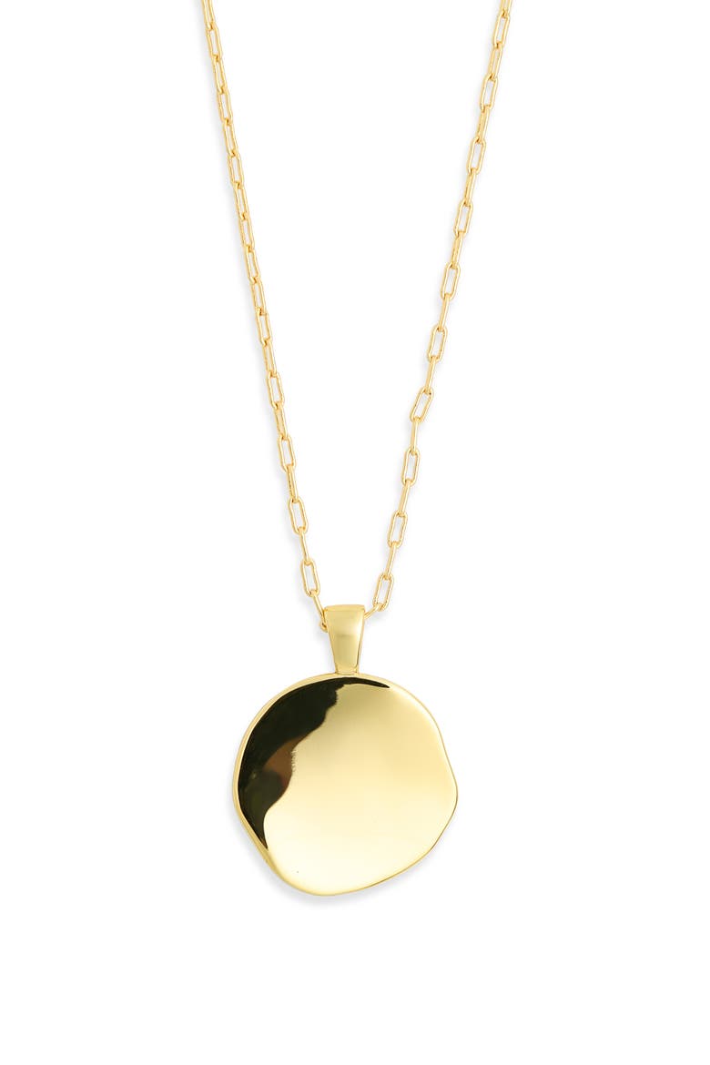 Free Form Pendant Necklace, Main, color, GOLD