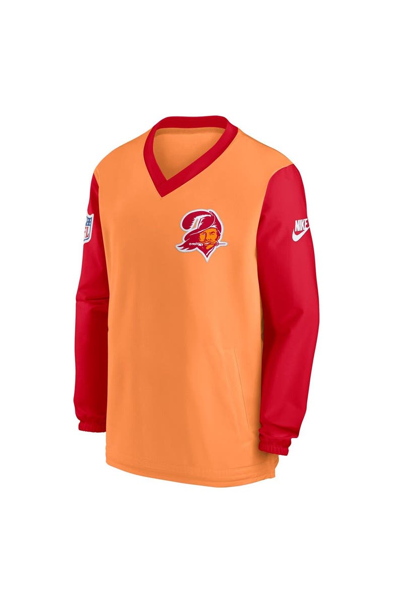 Nike Men's Nike Orange Tampa Bay Buccaneers Throwback V-Neck Pullover Windbreaker, Alternate, color, Orange