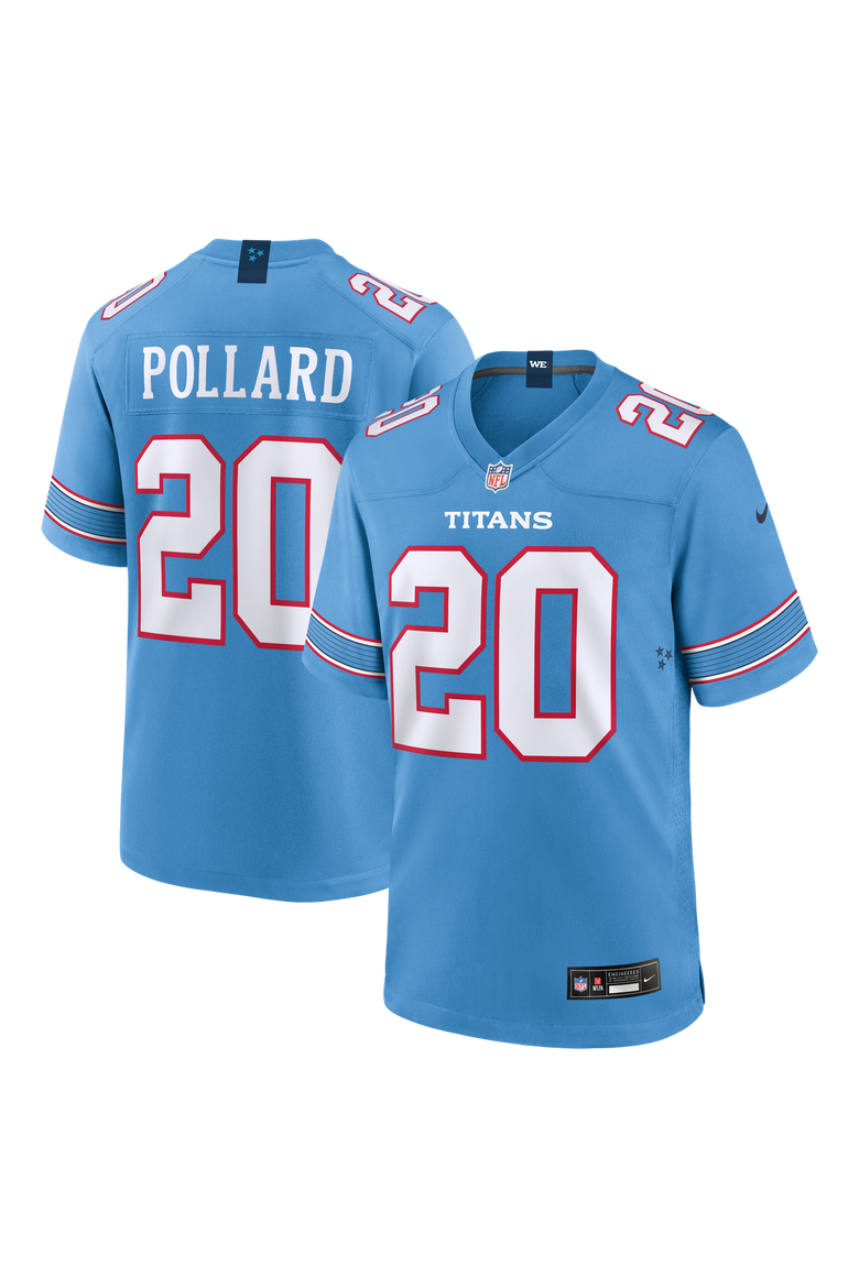 Men's Nike Tony Pollard Light Blue Tennessee Titans Game Jersey, Main, color, Light Blue