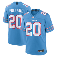 Nike Men's Nike Tony Pollard Light Blue Tennessee Titans Game Jersey