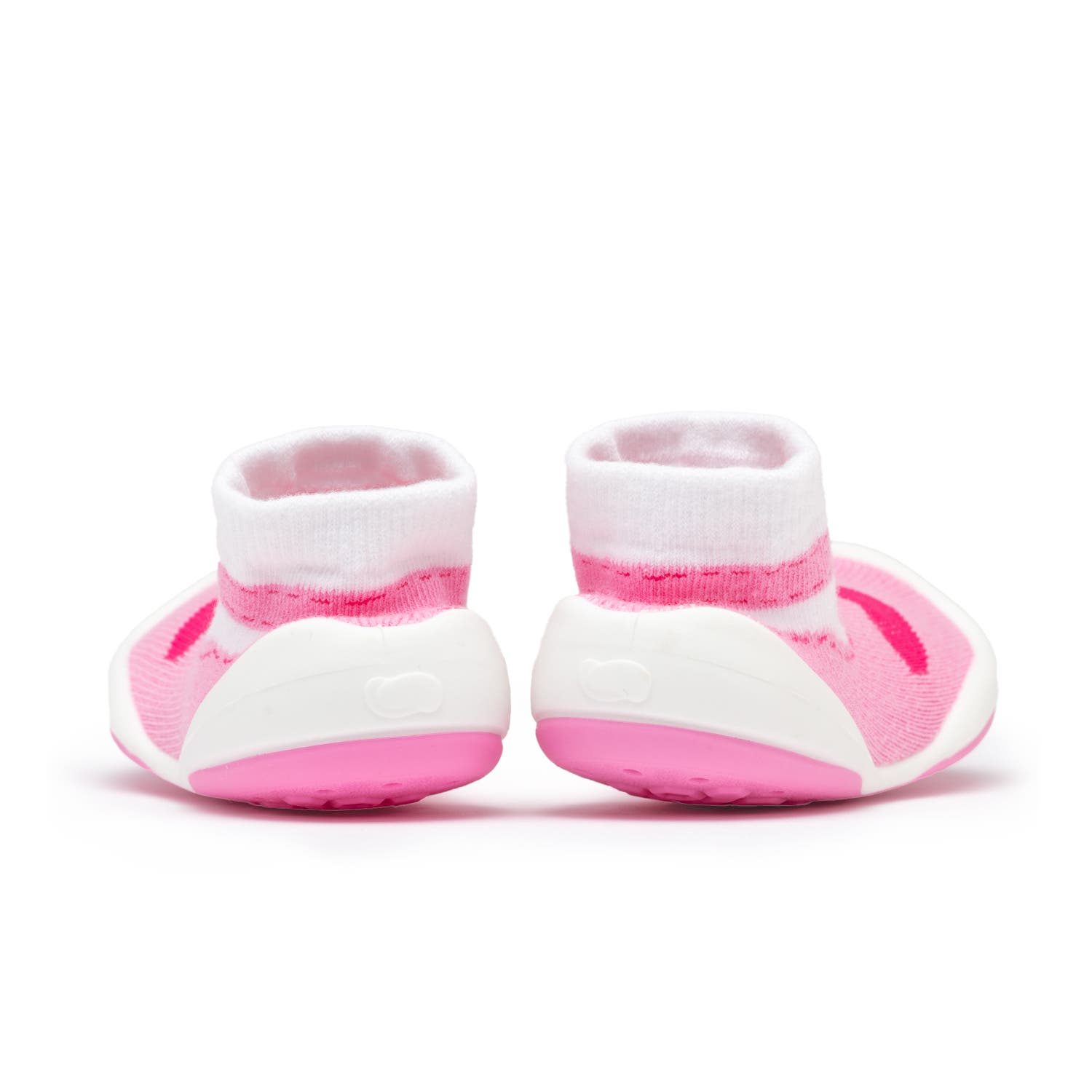 Komuello Toddler Girl Sock Shoes - T-Strap Heart, Alternate, color, Pink