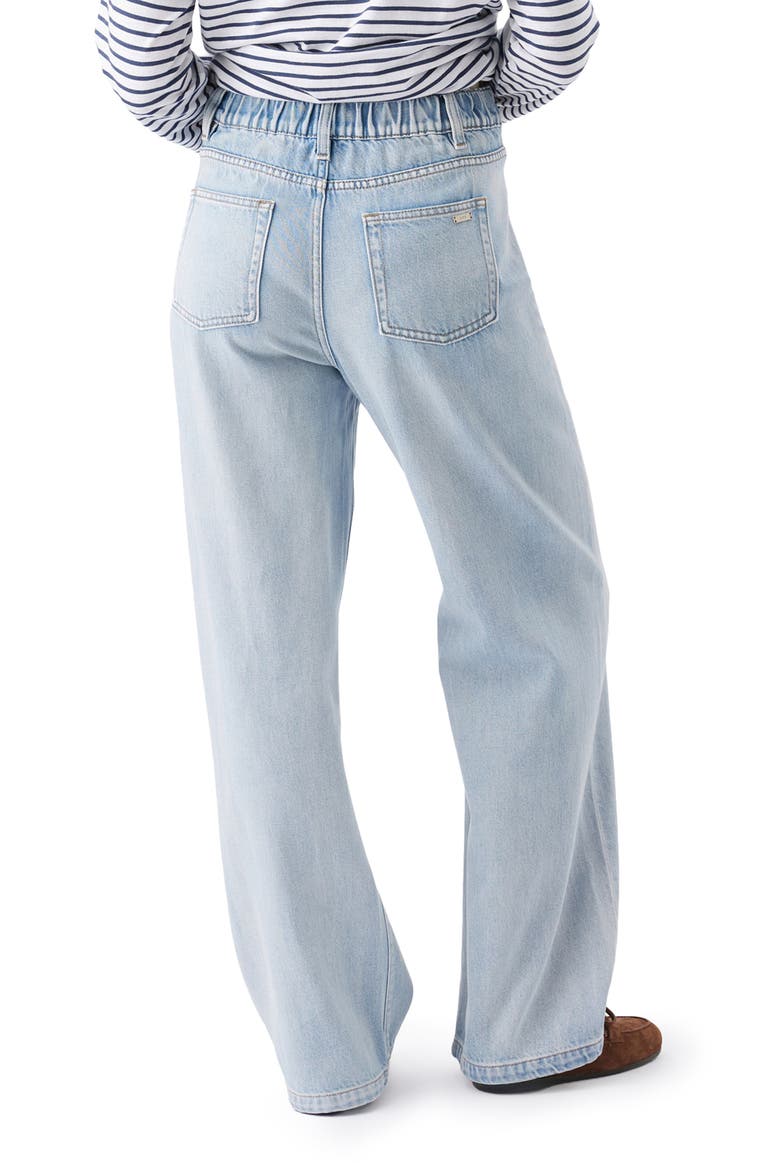 Billie Over Bump Wide Leg Maternity Jeans, Alternate, color, Light Wash