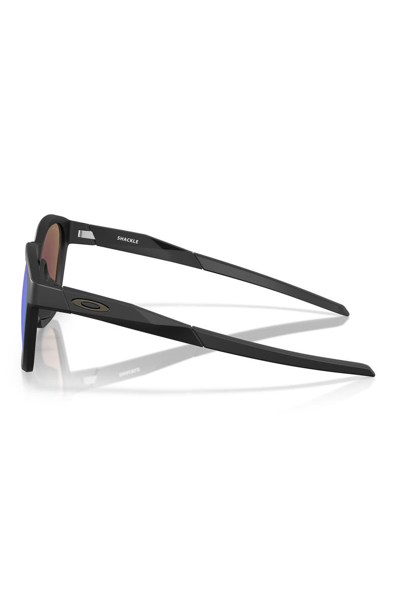 Gender Inclusive Shackle 52mm Square Sunglasses, Alternate, color, MATTE BLACK / PRIZM SAPPHIRE