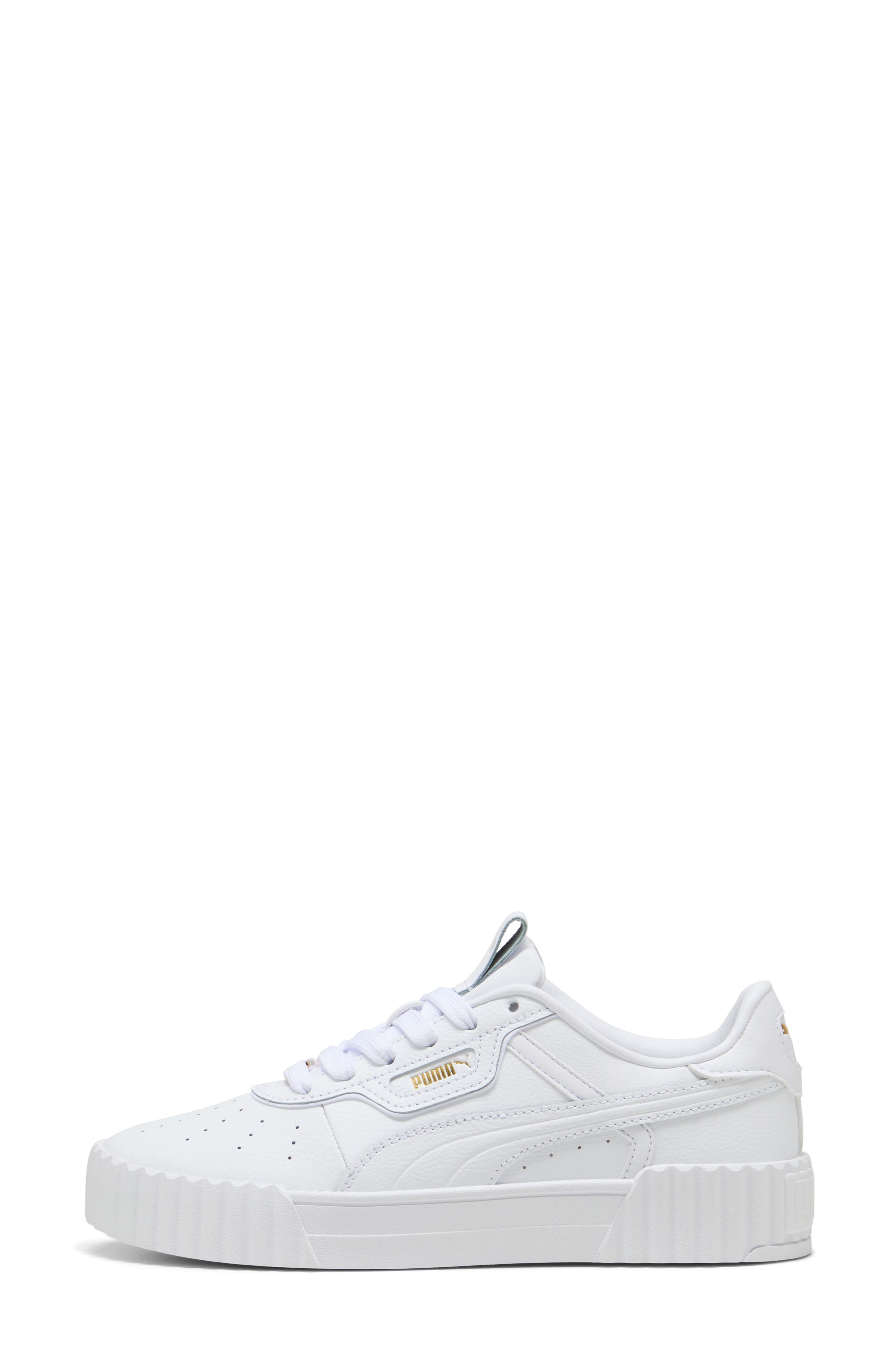 PUMA Carina 3.0 Luxe Sneaker, Alternate, color, Puma White-Puma Gold