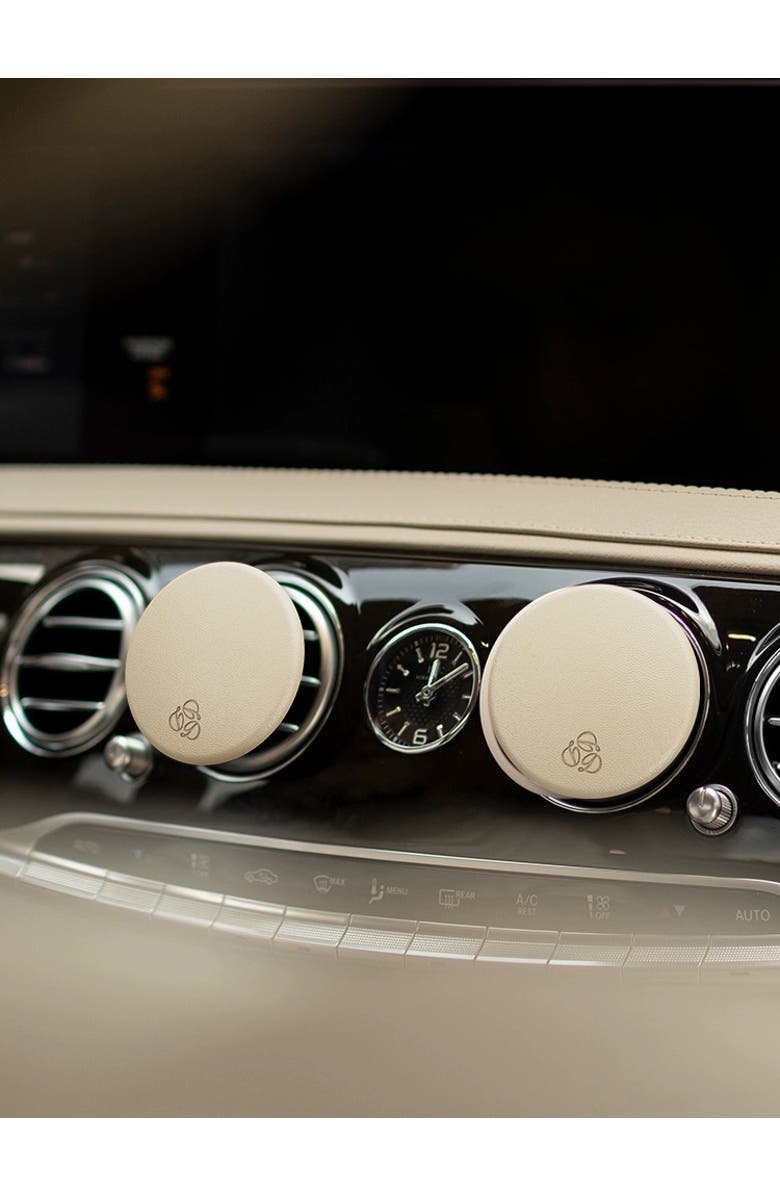 Delfino Freesia Cream Lambskin Car Diffuser and Insert, Alternate, color, Regular