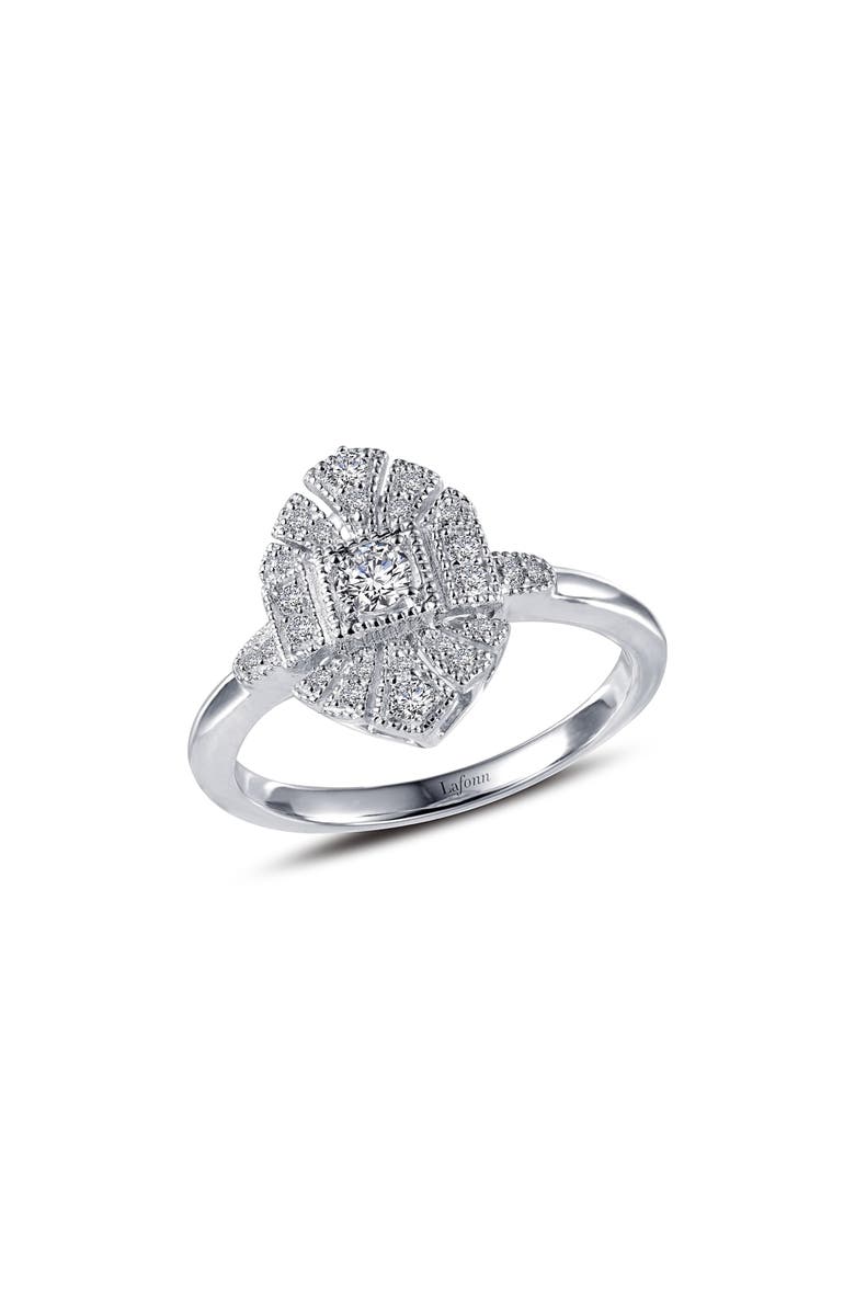 Lafonn Simulated Diamond Vintage Inspired Ring, Main, color, 