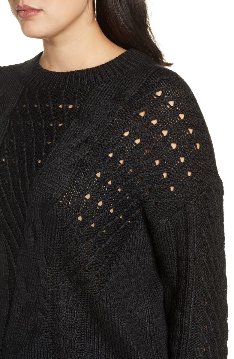 BP. Spring Cable Sweater, Alternate, color, 