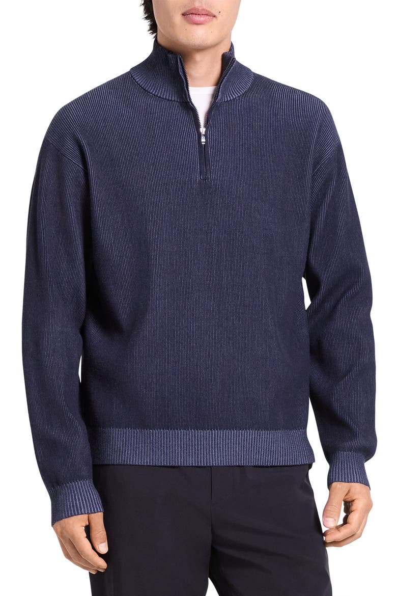 Lightweight Bilen Performance Quarter Zip Sweater, Main, color, BALTIC
