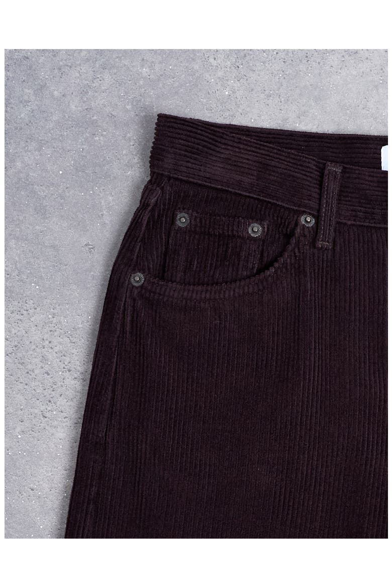 Low Rise Straight Leg Corduroy Pants, Alternate, color, BROWN