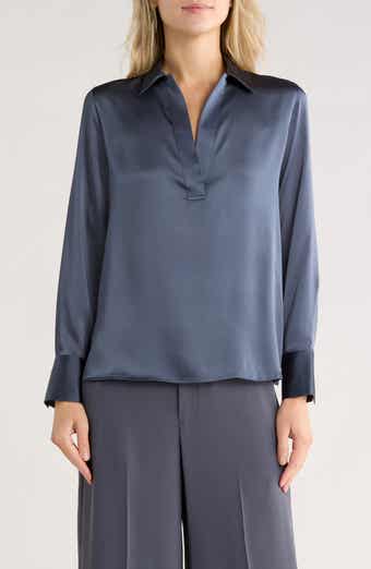 Long Sleeve Satin Top
