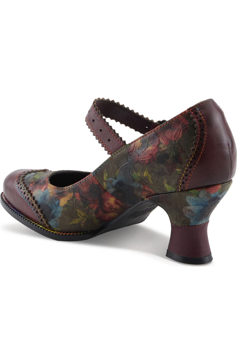 L'Artiste by Spring Step Macias Mary Jane Pump, Alternate, color, Bordeaux Multi