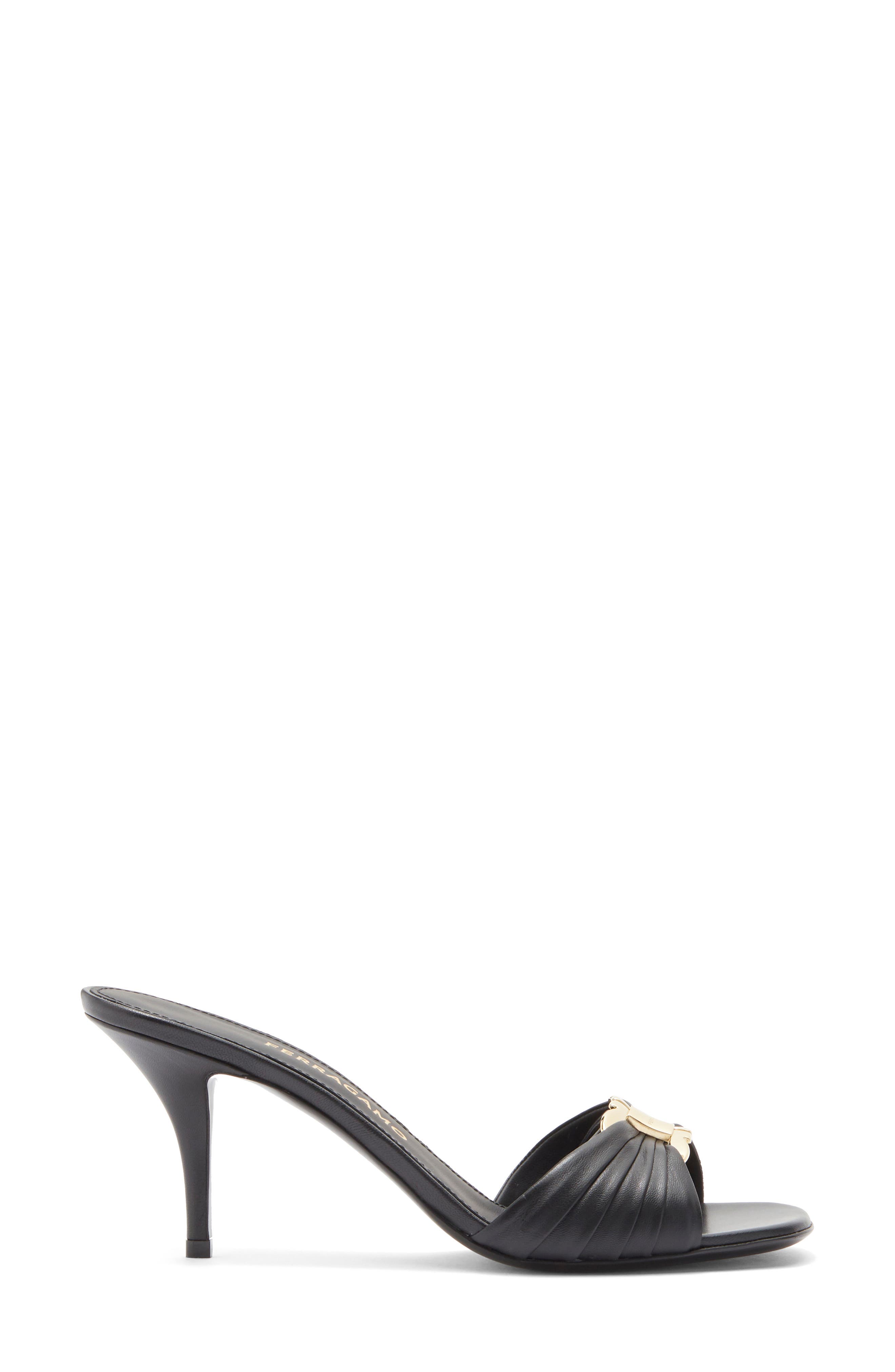 FERRAGAMO Witty Patent Leather Sandal, Alternate, color, Nero Nero