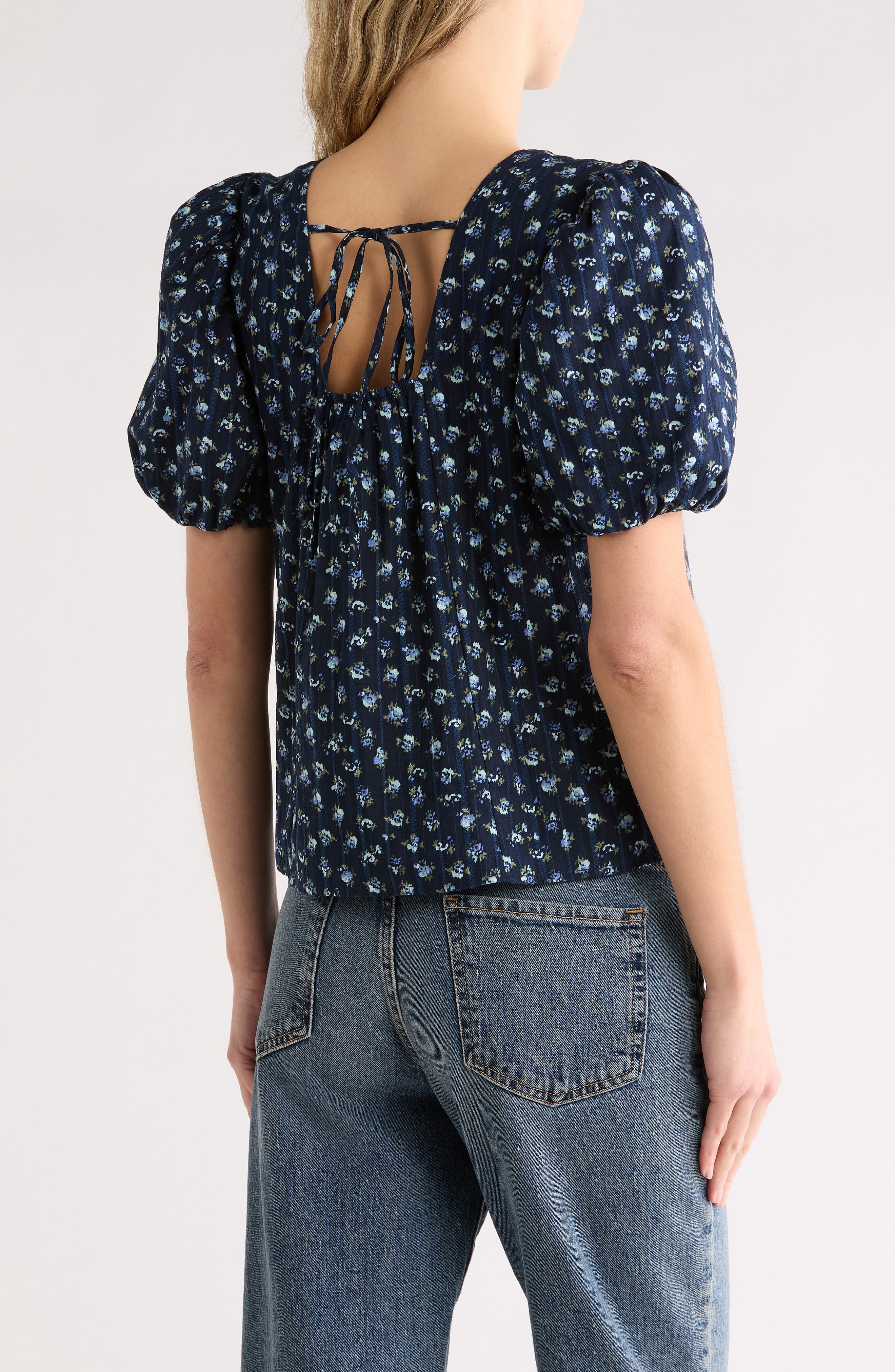 Puff Sleeve Cotton Top - image 2
