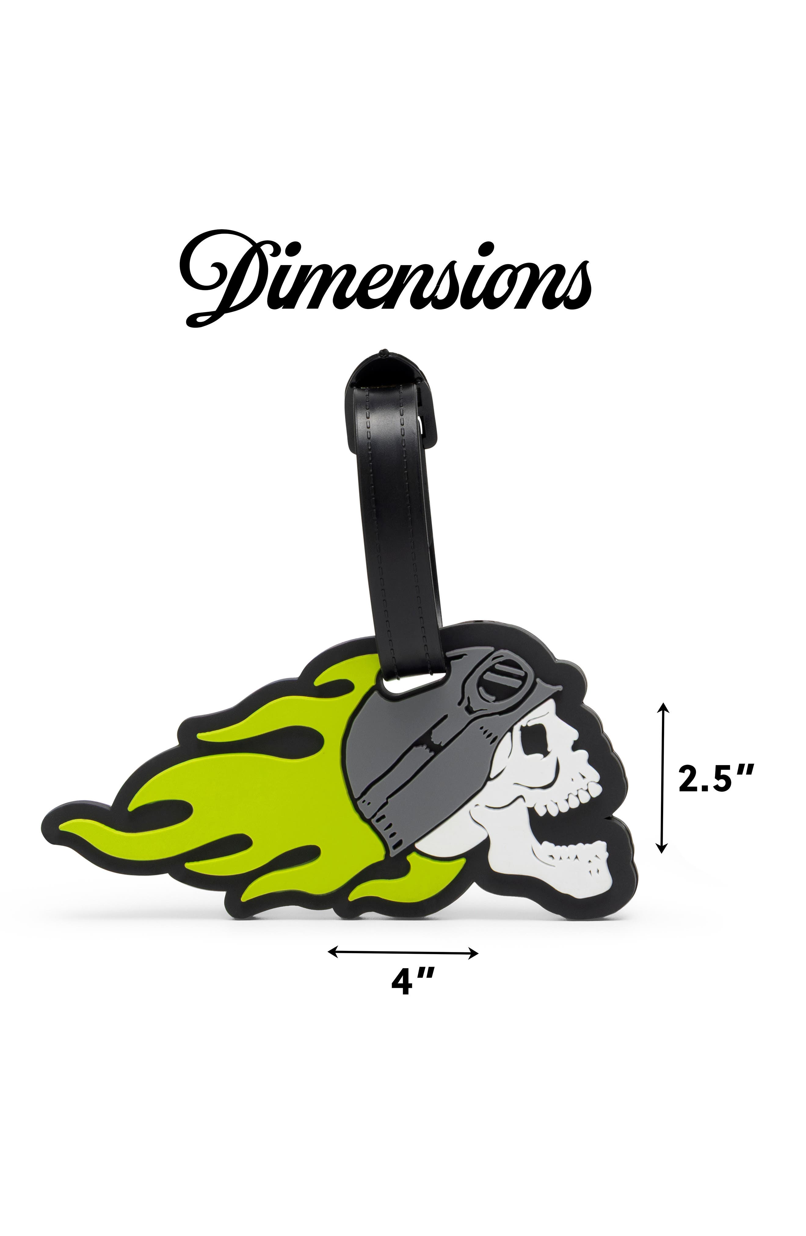 Von Dutch American Heritage 2-Piece Suitcase ID Tag Set with Adjustable Straps, Alternate, color, American Heritage