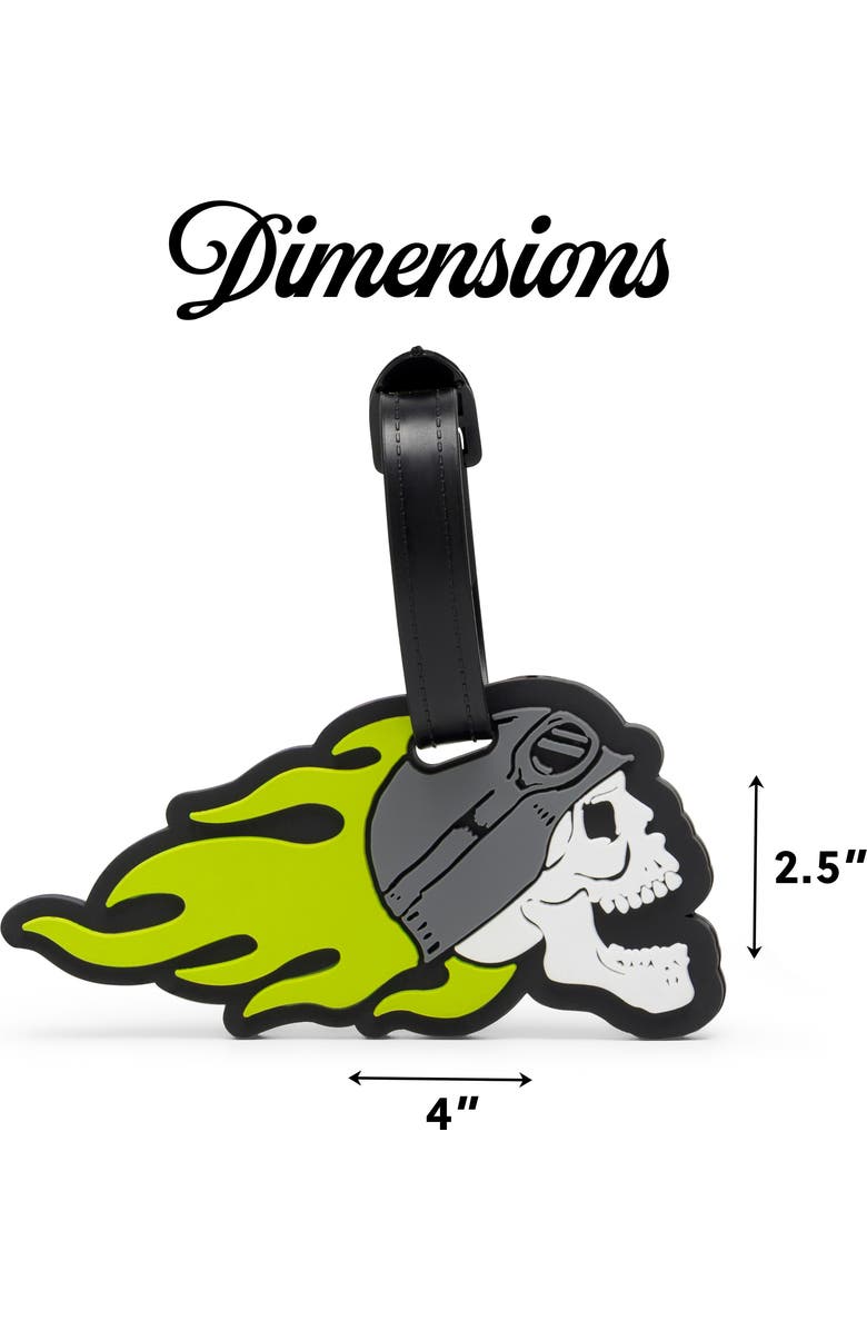 Von Dutch American Heritage 2-Piece Suitcase ID Tag Set with Adjustable Straps, Alternate, color, American Heritage