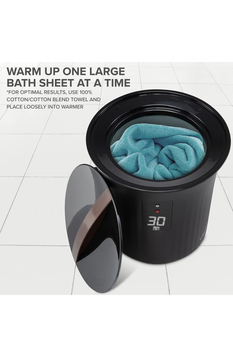 Live Fine Towel Warmer, Alternate, color, Black