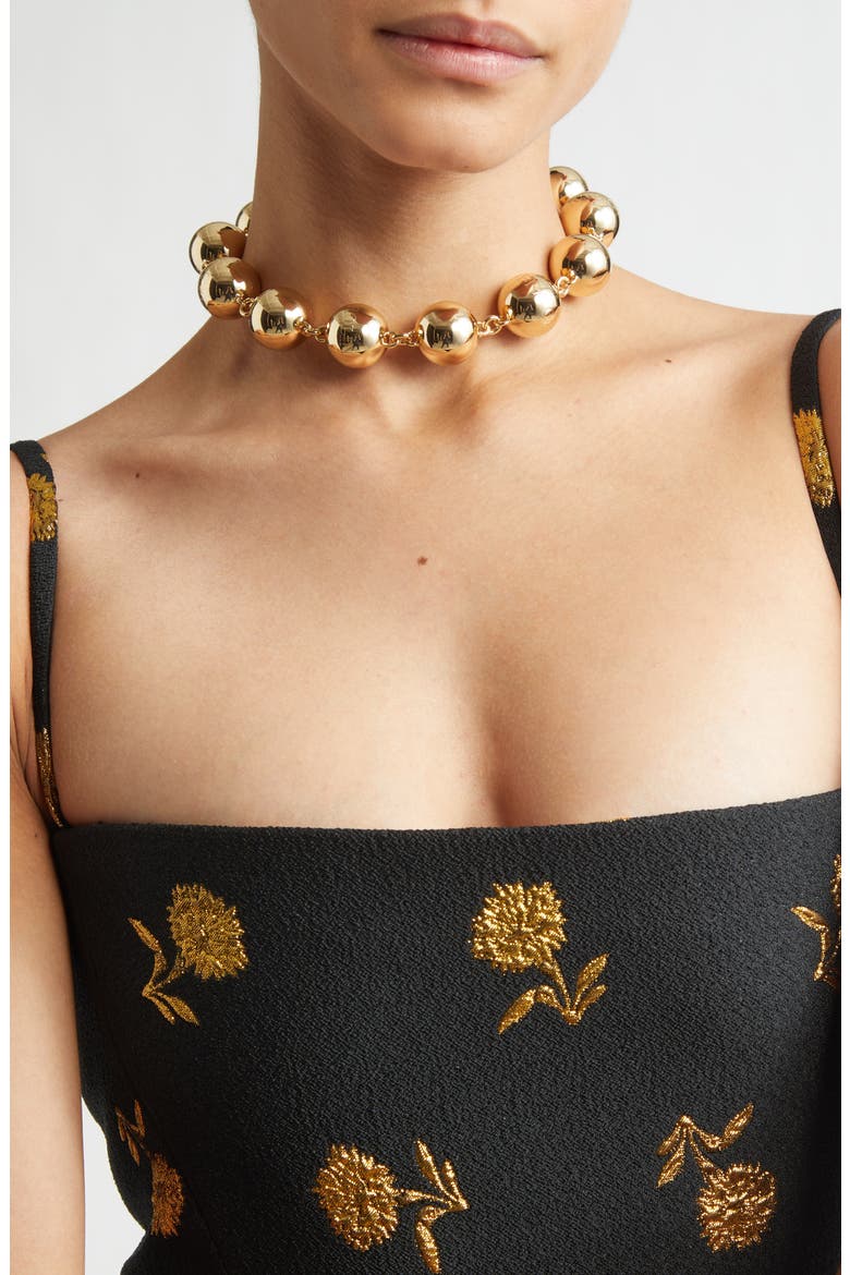Ball Necklace, Alternate, color, GOLD