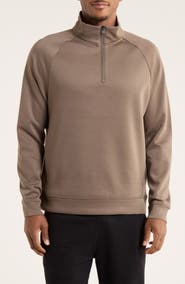 Kenneth Cole Active Raglan Sleeve Quarter Zip Sweatshirt