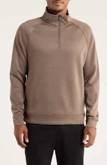 Kenneth Cole Active Raglan Sleeve Quarter Zip Sweatshirt