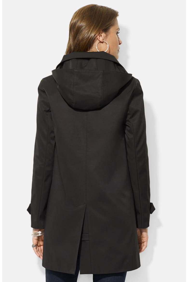 Rain Jacket with Detachable Hood & Liner (Nordstrom Exclusive), Alternate, color, BLACK